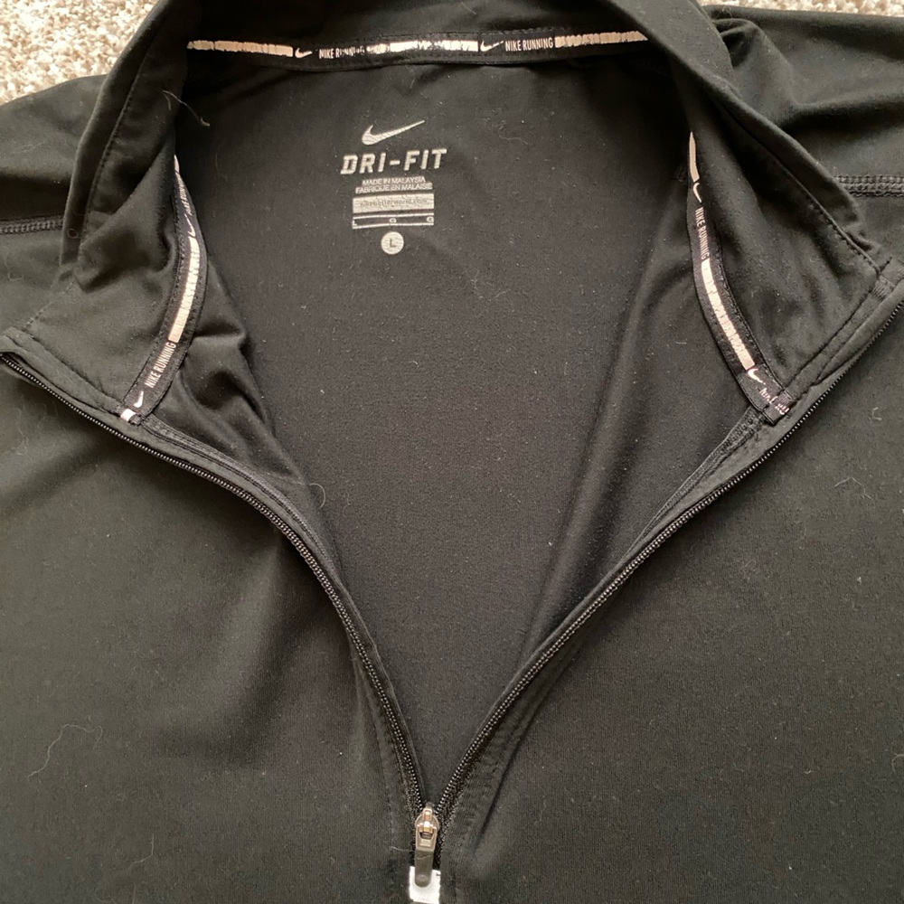 Men’s Nike Running Black Quarter Zip - Picture 4 of 7